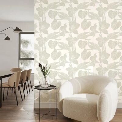 Naklejki Ambiance Tropikalne Kwiaty I Liście Tapeta 300x60cm Naklejki Ambiance Tropikalne Kwiaty I Liście Tapeta 300x60cm