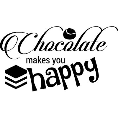 Ambiance-sticker Sticker Chocolate vous rend heureux - autocollant Ambiance-sticker Sticker Chocolate vous rend heureux - autocollant
