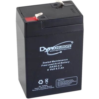 Dyno Europe Batterie au Plomb 6V 4.5Ah - 70x48x106mm - Noir Dyno Europe Batterie au Plomb 6V 4.5Ah - 70x48x106mm - Noir
