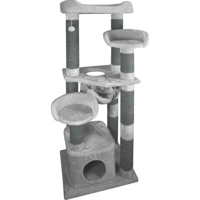 Jack & Vanilla Merlin Kattenboom - Grijs - 50x60x160cm Jack & Vanilla Merlin Kattenboom - Grijs - 50x60x160cm