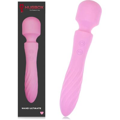 HUGBOX Rosa Vibratore Doppio - Massaggiatore Personale HUGBOX Rosa Vibratore Doppio - Massaggiatore Personale