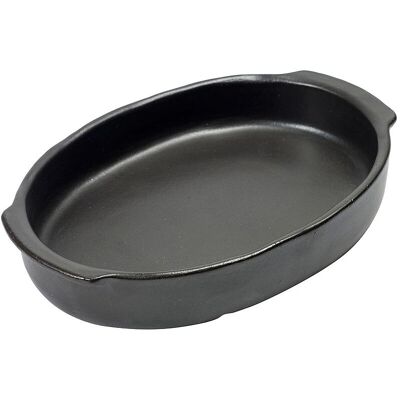 Serax - Pascale Naessens - Pure - Ovnfad - oval - 30x21 cm - M - Sort Serax - Pascale Naessens - Pure - Ovnfad - oval - 30x21 cm - M - Sort
