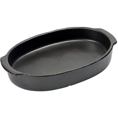 Serax - Pascale Naessens - Pure - Ovenschaal - ovaal - 37x26 cm - L - Zwart Serax - Pascale Naessens - Pure - Ovenschaal - ovaal - 37x26 cm - L - Zwart