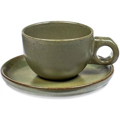 Serax Surface Kaffekopp med underdel - Camogreen Serax Surface Kaffekopp med underdel - Camogreen