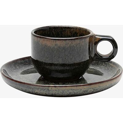 Serax - Surface 4-pack kaffekopper og underkopper - Grå Serax - Surface 4-pack kaffekopper og underkopper - Grå