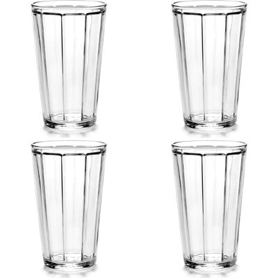 Serax Surface Longdrinkglas - 4-pack - Transparent Serax Surface Longdrinkglas - 4-pack - Transparent