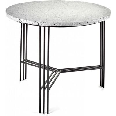 Table basse ronde en Terrazzo noir et gris de Serax - Table - Publicité Table basse ronde en Terrazzo noir et gris de Serax - Table - Publicité