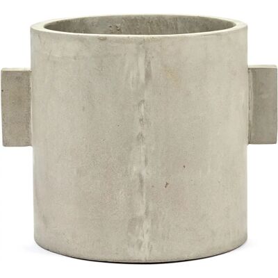 Vaso tondo in cemento Serax - Vaso da piantare - Ø25 cm - Grigio, Beige, Naturale Vaso tondo in cemento Serax - Vaso da piantare - Ø25 cm - Grigio, Beige, Naturale