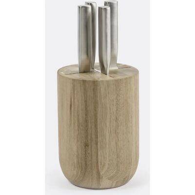 Set di coltelli Serax - Base curva in legno di acacia, supporto magnetico Set di coltelli Serax - Base curva in legno di acacia, supporto magnetico