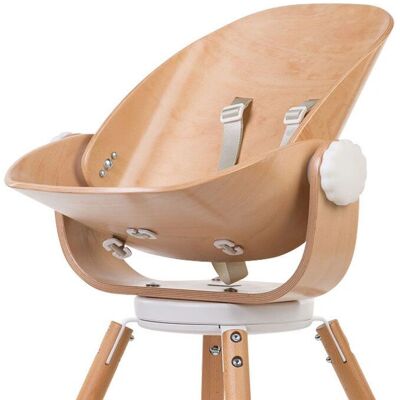 Childhome Evolu Newborn High Chair Seat - Natural / White Childhome Evolu Newborn High Chair Seat - Natural / White