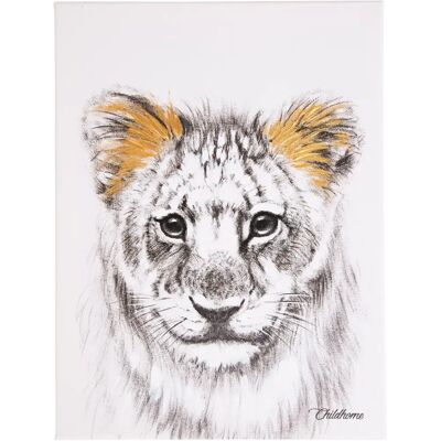 Childhome Peinture à l'huile de lion - 30x40 cm Art mural - Publicité Childhome Peinture à l'huile de lion - 30x40 cm Art mural - Publicité