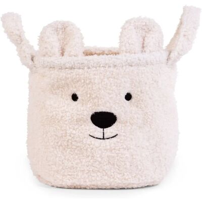Childhome Teddy Aufbewahrungskorb Weiß - 25x20x20cm Childhome Teddy Aufbewahrungskorb Weiß - 25x20x20cm