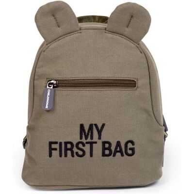 Batoh Childhome My First Bag Khaki - Odolný vůči vodě, Nastavitelné popruhy Batoh Childhome My First Bag Khaki - Odolný vůči vodě, Nastavitelné popruhy