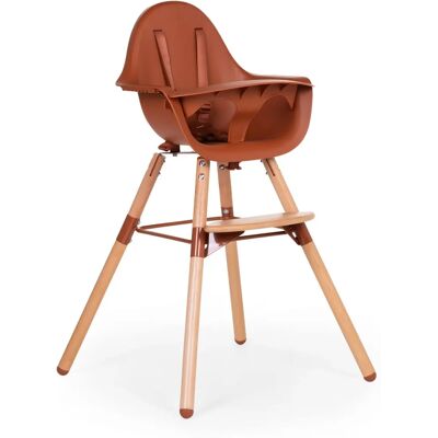 Sedia alta Childhome Evolu 2 - Regolabile 2-in-1 - Naturale/Ruggine Sedia alta Childhome Evolu 2 - Regolabile 2-in-1 - Naturale/Ruggine
