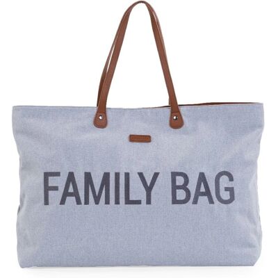 Child Home Family Bag - Wielofunkcyjna Szara Torba z Płótna - Torba Rodzinna Child Home Family Bag - Wielofunkcyjna Szara Torba z Płótna - Torba Rodzinna