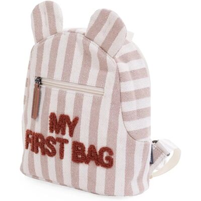 Childhome Baby Backpack My First Bag Nude/Terracotta - Baby Backpack Childhome Baby Backpack My First Bag Nude/Terracotta - Baby Backpack