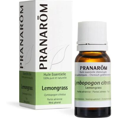 Pranarom Lemongrass Essential Oil - Tonic, Calming, 10ml Pranarom Lemongrass Essential Oil - Tonic, Calming, 10ml