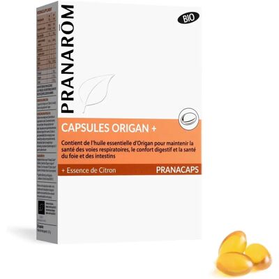 Pranarôm Oregano + Citroen Essentie Bio 30 capsules Pranarôm Oregano + Citroen Essentie Bio 30 capsules