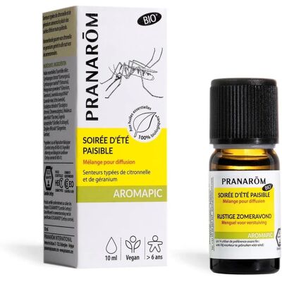 Mélange pour diffuseur d'été paisible - 10ml Pranarôm - Publicité Mélange pour diffuseur d'été paisible - 10ml Pranarôm - Publicité