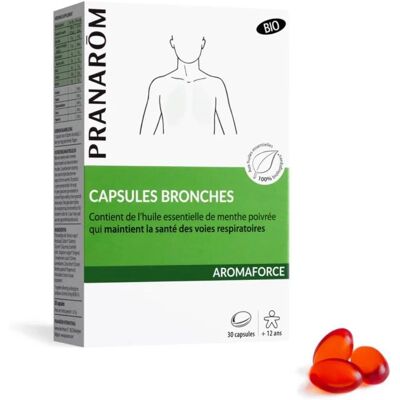 PRANARÔM Capsules Bio Bronches - Complément Respiratoire - Publicité PRANARÔM Capsules Bio Bronches - Complément Respiratoire - Publicité
