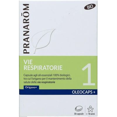 Capsule Organiche Pranarôm Naso e Gola - Supporto Respiratorio Capsule Organiche Pranarôm Naso e Gola - Supporto Respiratorio