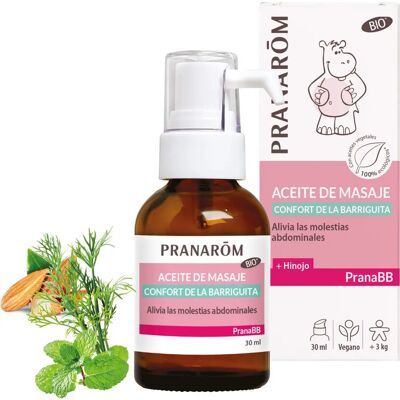 Aceite de Masaje Confort de la Barriguita Pranarom PranaBB para Bebés Aceite de Masaje Confort de la Barriguita Pranarom PranaBB para Bebés