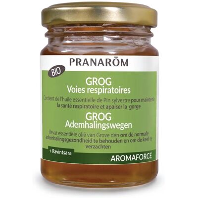 Grog Bio pour Voies Respiratoires avec Miel & Huiles Essentielles - Grog Respiratoire - Publicité Grog Bio pour Voies Respiratoires avec Miel & Huiles Essentielles - Grog Respiratoire - Publicité