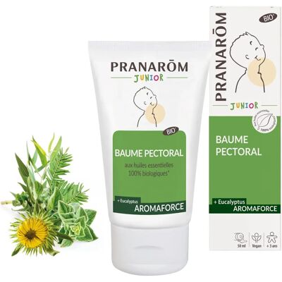 PRANAROM Aromaforce Junior Bio Baume Pectoral - Baume Pectoral - Publicité PRANAROM Aromaforce Junior Bio Baume Pectoral - Baume Pectoral - Publicité