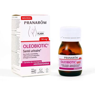 Pranarôm Aromafemina Oleobiotic Santé Urinaire 15 Capsules - Publicité Pranarôm Aromafemina Oleobiotic Santé Urinaire 15 Capsules - Publicité