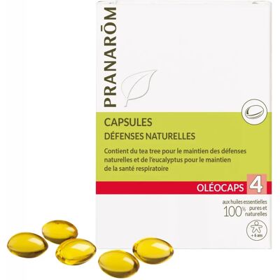 Pranarom Oleocaps 4 Natural Defenses - Dietary Supplement Pranarom Oleocaps 4 Natural Defenses - Dietary Supplement