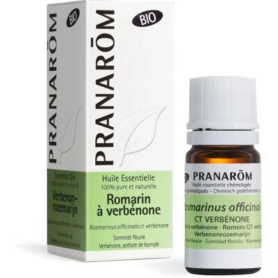Pranarôm Biologische Rozemarijn Verbenon Essentiële Olie - 5ml Pranarôm Biologische Rozemarijn Verbenon Essentiële Olie - 5ml
