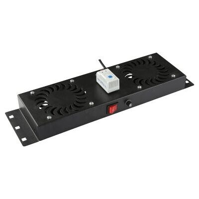 Logon RAF115BL Rack Zubehör - 2 Lüfter, Analoger Thermostat Logon RAF115BL Rack Zubehör - 2 Lüfter, Analoger Thermostat