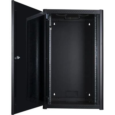 Armadio rack da parete Lanview RWM20U45BL 20U - Nero - Armadietto Armadio rack da parete Lanview RWM20U45BL 20U - Nero - Armadietto