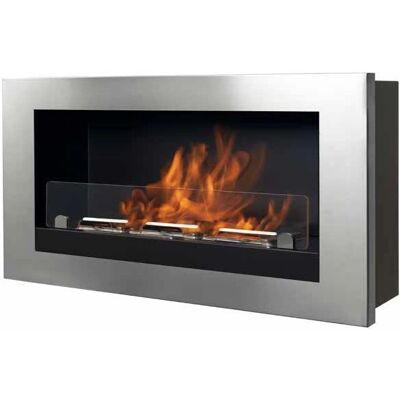 Tecno Air System Verona Chimenea de bioetanol para pared - 3 kW Acero Tecno Air System Verona Chimenea de bioetanol para pared - 3 kW Acero