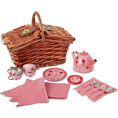 Egmont Toys - Zestaw herbaciany z biedronką w wiklinowym koszu Egmont Toys - Zestaw herbaciany z biedronką w wiklinowym koszu