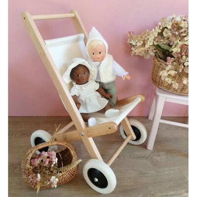 Egmont Toys Houten poppenwagen Beige - Speelgoed poppenwagen Egmont Toys Houten poppenwagen Beige - Speelgoed poppenwagen