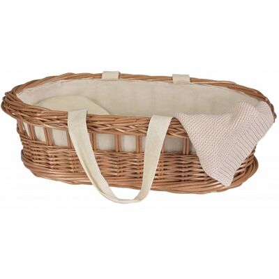 Berceau pour poupée Egmont Toys - Rouge et marron - Lit de poupée avec coussin en coton et couverture - Publicité Berceau pour poupée Egmont Toys - Rouge et marron - Lit de poupée avec coussin en coton et couverture - Publicité
