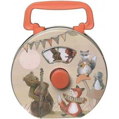 Mechaniczny box muzyczny Egmont Toys z rączką - Zabawka dla dzieci Mechaniczny box muzyczny Egmont Toys z rączką - Zabawka dla dzieci
