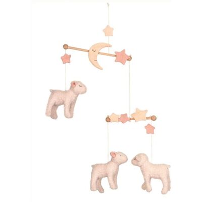 Egmont Toys Baby-Mobile - Lämmer, Baumwolle, Holz - Baby Mobile Egmont Toys Baby-Mobile - Lämmer, Baumwolle, Holz - Baby Mobile