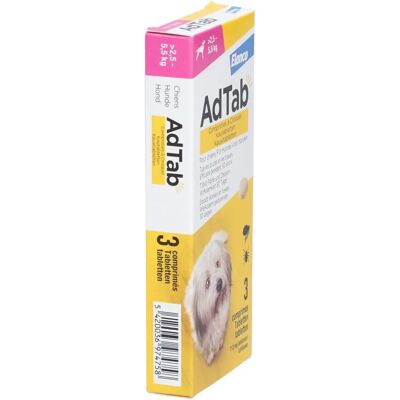 Elanco Comprimés à croquer pour chiens contre puces et tiques - 112,5 mg Lotilaner - Protection 30 jours - Publicité Elanco Comprimés à croquer pour chiens contre puces et tiques - 112,5 mg Lotilaner - Protection 30 jours - Publicité