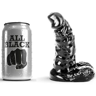 Dildo All Black 13cm avec Rainures - Jouet Sexuel Dildo All Black 13cm avec Rainures - Jouet Sexuel