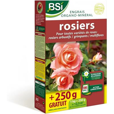 Engrais pour Rosiers BSI - Mélange organo-minéral pour toutes roses - 12,5 m² - Publicité Engrais pour Rosiers BSI - Mélange organo-minéral pour toutes roses - 12,5 m² - Publicité