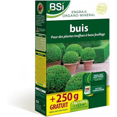 Concime biologico BSI per bosso - Lunga durata - 12,5 m² Concime biologico BSI per bosso - Lunga durata - 12,5 m²