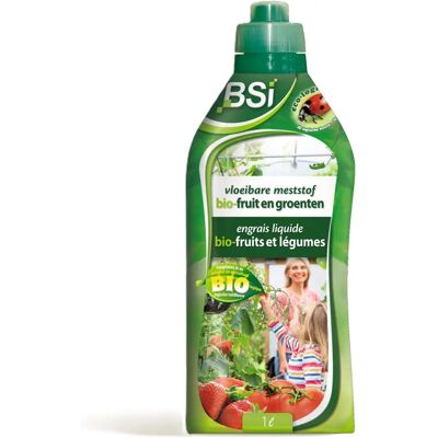 Engrais liquide organique BSI - Stimule la croissance pour fruits & légumes - Publicité Engrais liquide organique BSI - Stimule la croissance pour fruits & légumes - Publicité