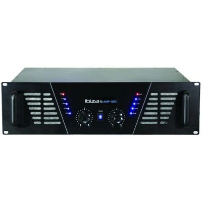 Ibiza Sound AMP1000 - Amplificateur audio 800W, Noir - Publicité Ibiza Sound AMP1000 - Amplificateur audio 800W, Noir - Publicité