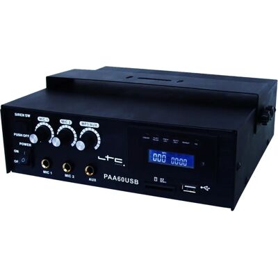 LTC PAA60USB - Amplificateur 4 Canaux 60W avec USB/SD - Publicité LTC PAA60USB - Amplificateur 4 Canaux 60W avec USB/SD - Publicité