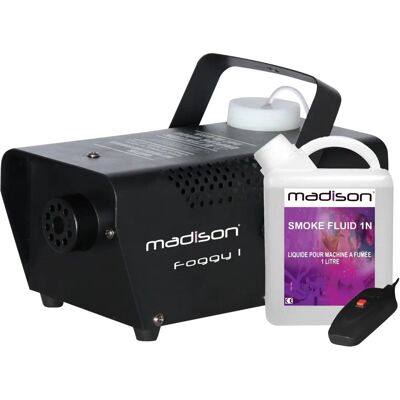 MADISON - SM400W - 0.3L - Télécommande - machine à fumée - Publicité MADISON - SM400W - 0.3L - Télécommande - machine à fumée - Publicité