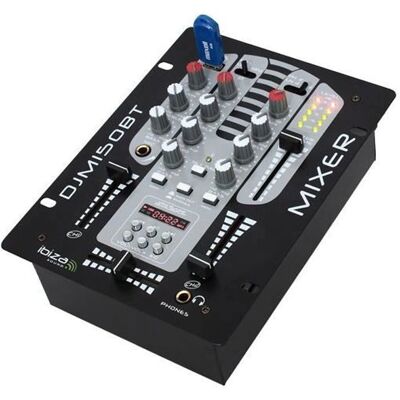 Mixeur Ibiza Djm150usb-bt 5 Canaux - Mixeur Mixeur Ibiza Djm150usb-bt 5 Canaux - Mixeur