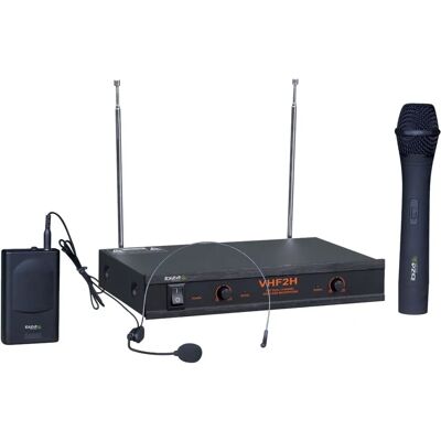 Sistema Microfono Wireless Ibiza VHF2H - 2 Canali Sistema Microfono Wireless Ibiza VHF2H - 2 Canali