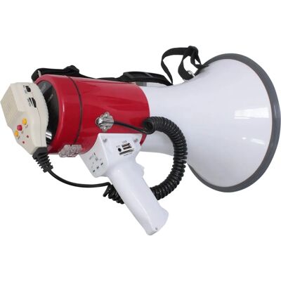 G-MEGA50USB - Megaphone rechargeable 50W with siren & USB - Publicité G-MEGA50USB - Megaphone rechargeable 50W with siren & USB - Publicité